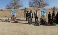 مراسم اهدای نهال به روستاییان دهستان ماهیدشت از توابع شهرستان کرمانشاه  برگزار شد