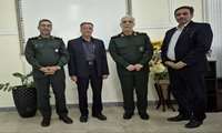 دیدار رییس سازمان جهاد کشاورزی استان کرمانشاه با فرمانده سپاه نبی اکرم (ص)