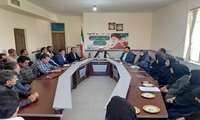 دیدار حجت الاسلام کماسی سرپرست حوزه نمایندگی ولی فقیه سازمان جهاد کشاوررزی استان کرمانشاه با کارکنان اداره جهاد کشاورزی شهرستان روانسر