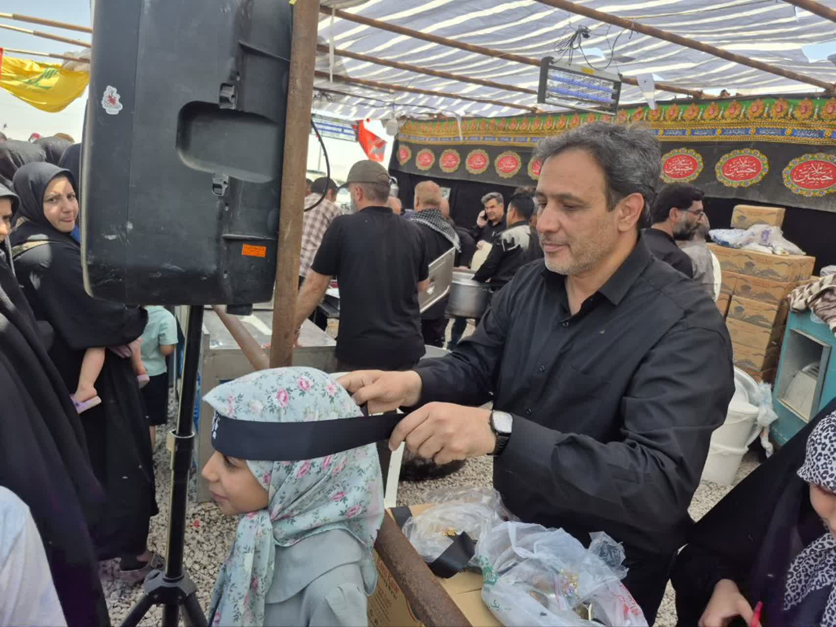  بازدید رییس جهاد کشاورزی کرمانشاه از موکب شهدای جهاد کشاورزی در ماهیدشت