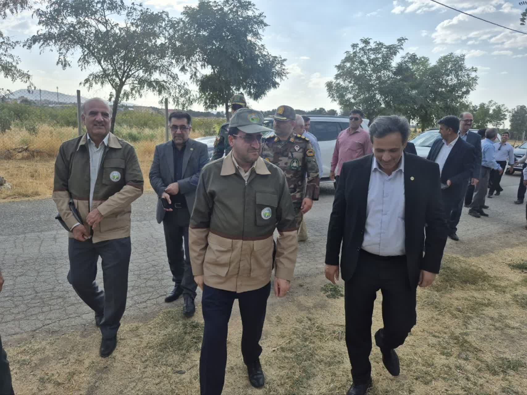  بازدید معاون وزیر جهاد کشاورزی از پروژه تولید ۱۰۰ هزار نهال مشارکتی در کرمانشاه